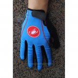 2020 Castelli Full Finger Gloves Blue Black (2)